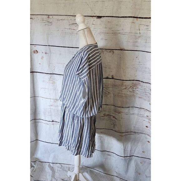 Rails Angelina Boracay Stripe Linen Dress Size Large - Picture 5 of 8